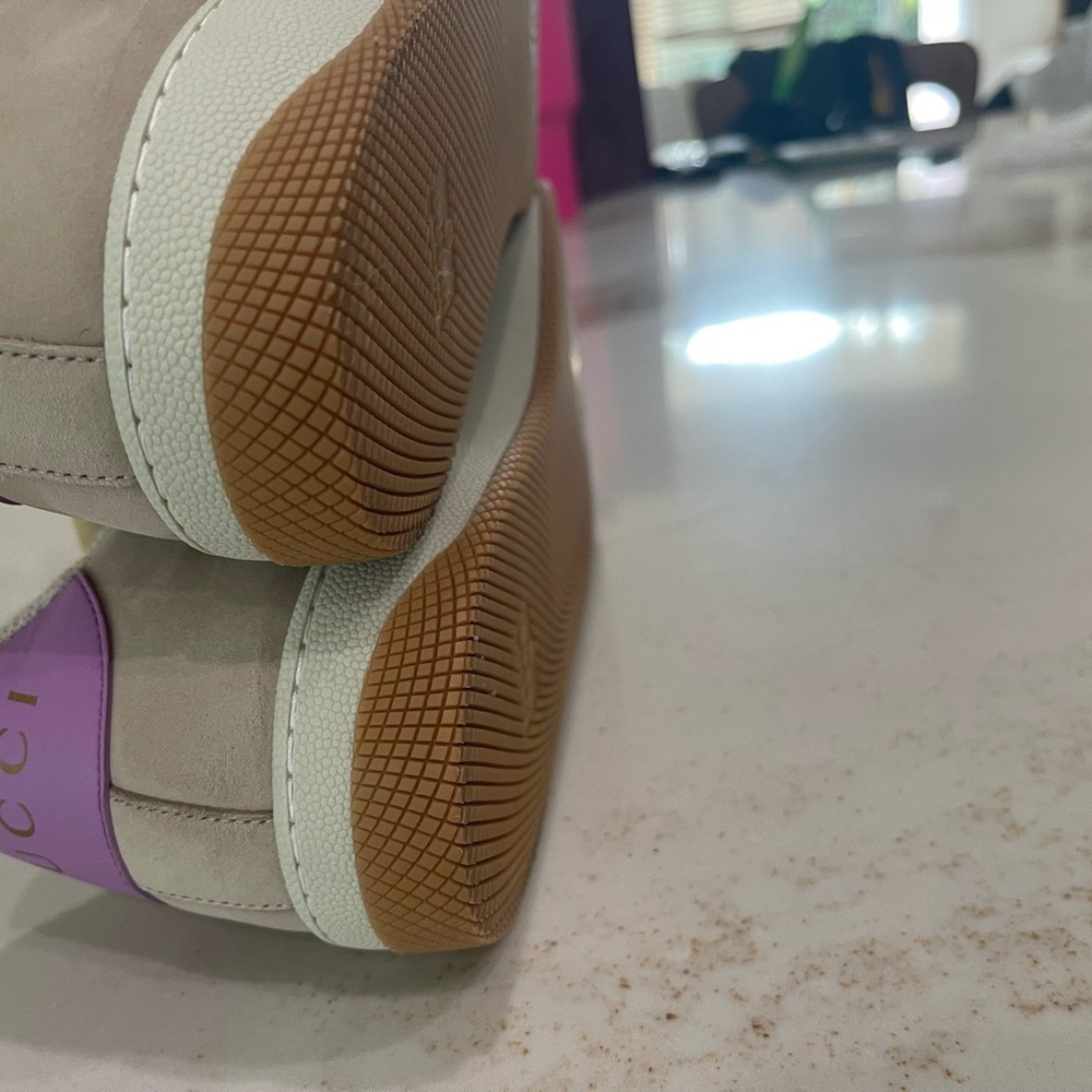 Gucci Screener Sneakers Purple/Silver 41 - Picture 7 of 10